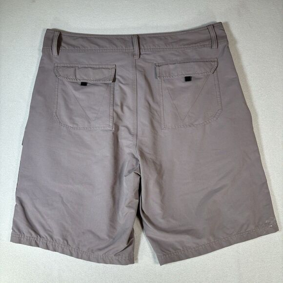 AFTCO Stealth Shorts Sz 34 Gray Cargo Performance Fishing Mens Outdoor Dad Short - Picture 2 of 11